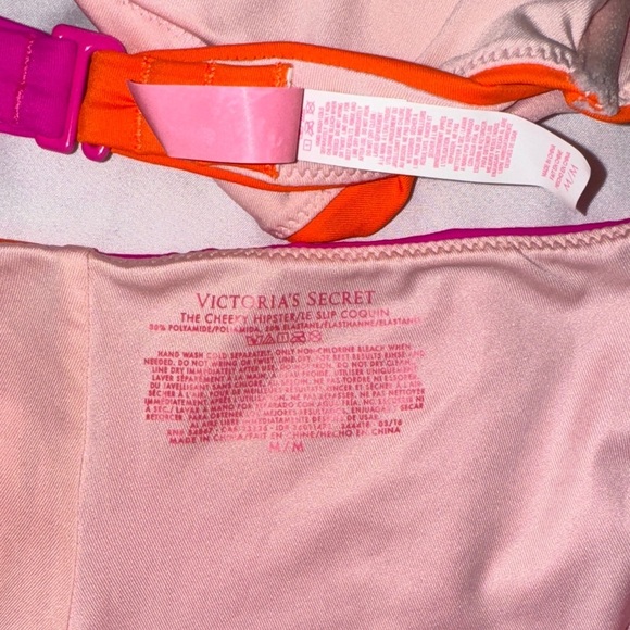 Victoria secret- Pink and Orange Bikini Set- both size medium - Picture 4 of 4